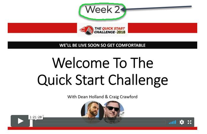 The Quick Start Challenge Week 2 Challenge