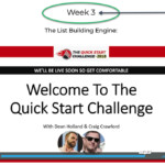 The Quick Start Challenge Week 3
